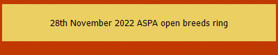 28th November 2022 ASPA open breeds ring